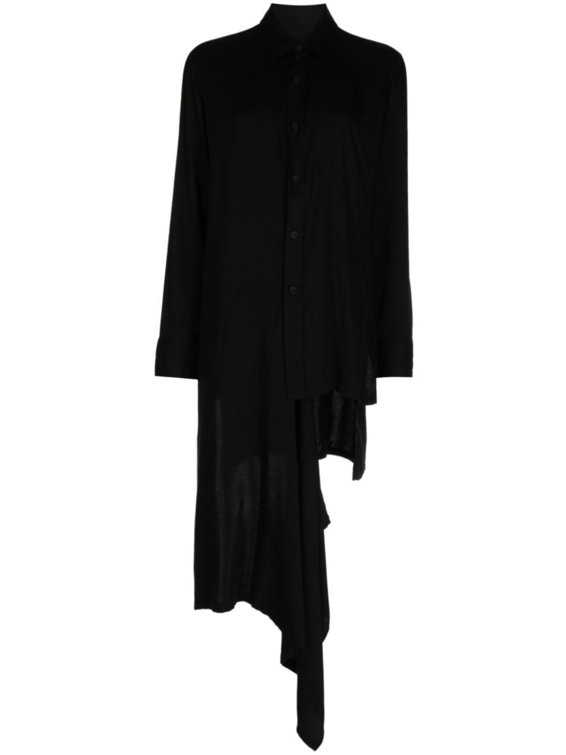 

Yohji Yamamoto платье-рубашка с длинными рукавами, черный