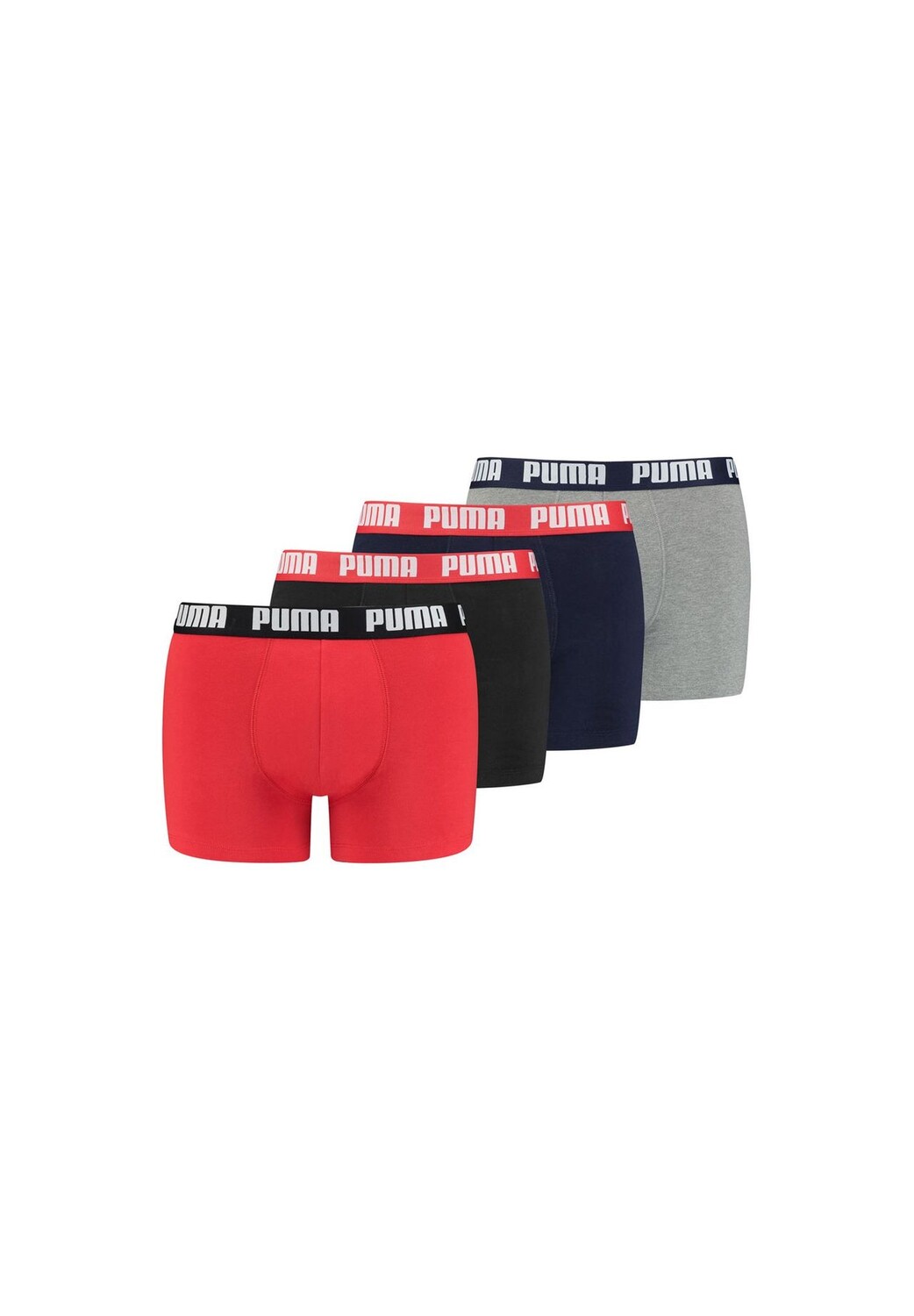 

Мужские боксеры, набор из 4 шт. — Basic Boxer ECOM, хлопок стрейч, на каждый день PUMA, красный