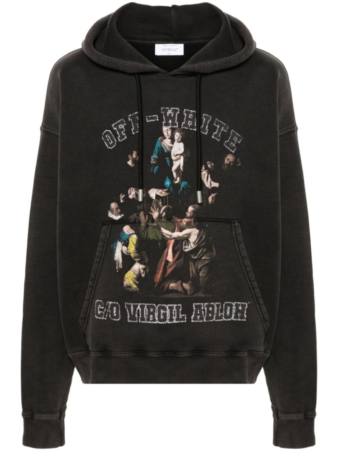 

Off-White худи с графичным принтом, черный