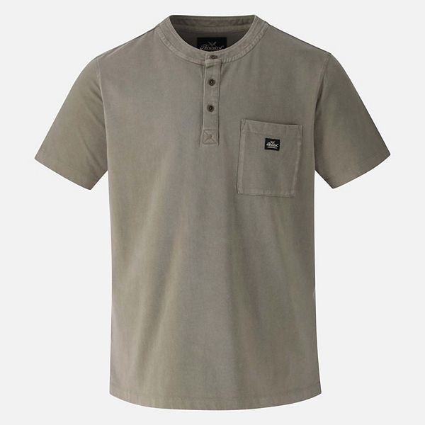 

Мужская рабочая рубашка с карманом henley vintage wash с коротким рукавом Thorogood, Tea Leaf