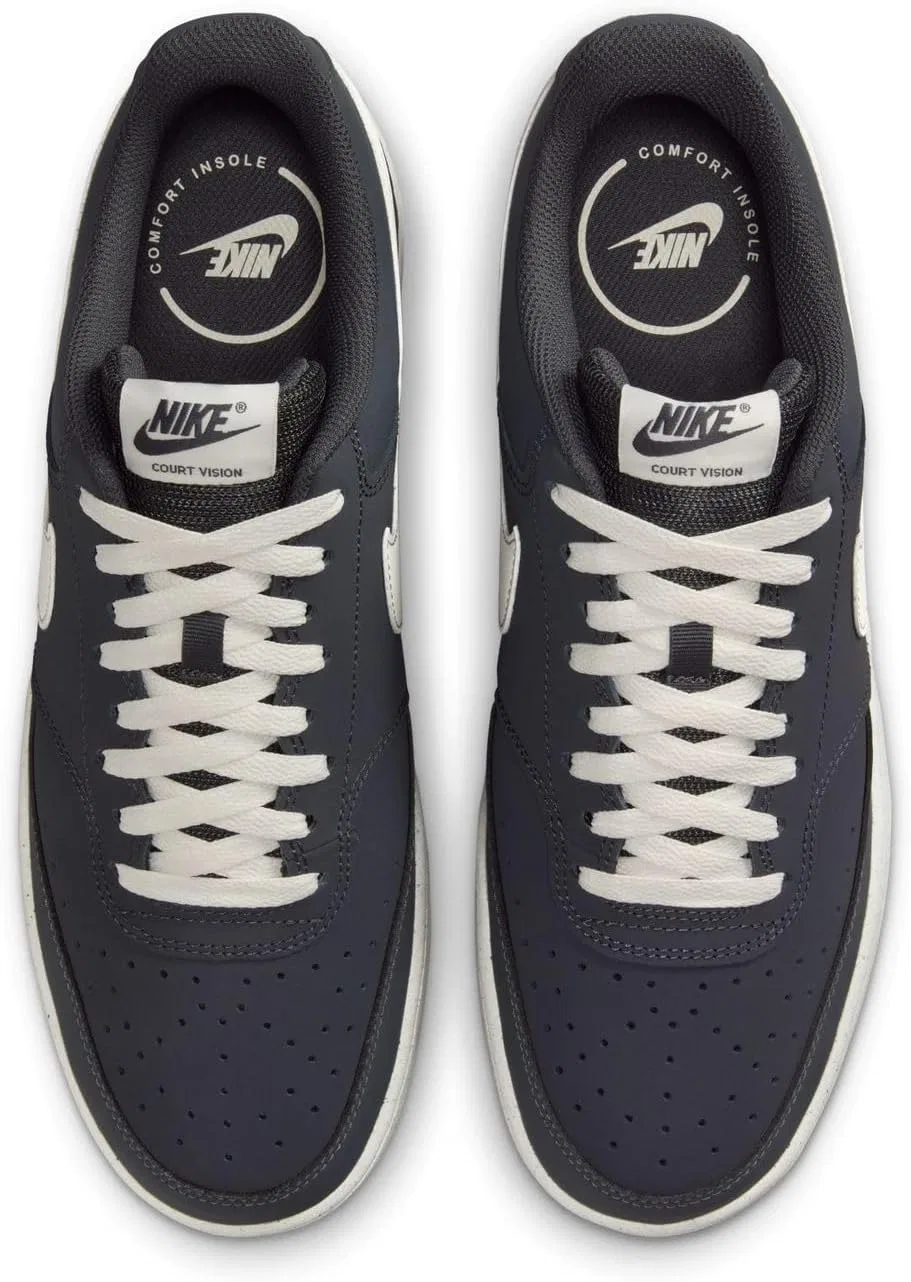 Мужские низкие кроссовки Nike Court Vision HV8139, Anthracite Pale Ivory — фото 3