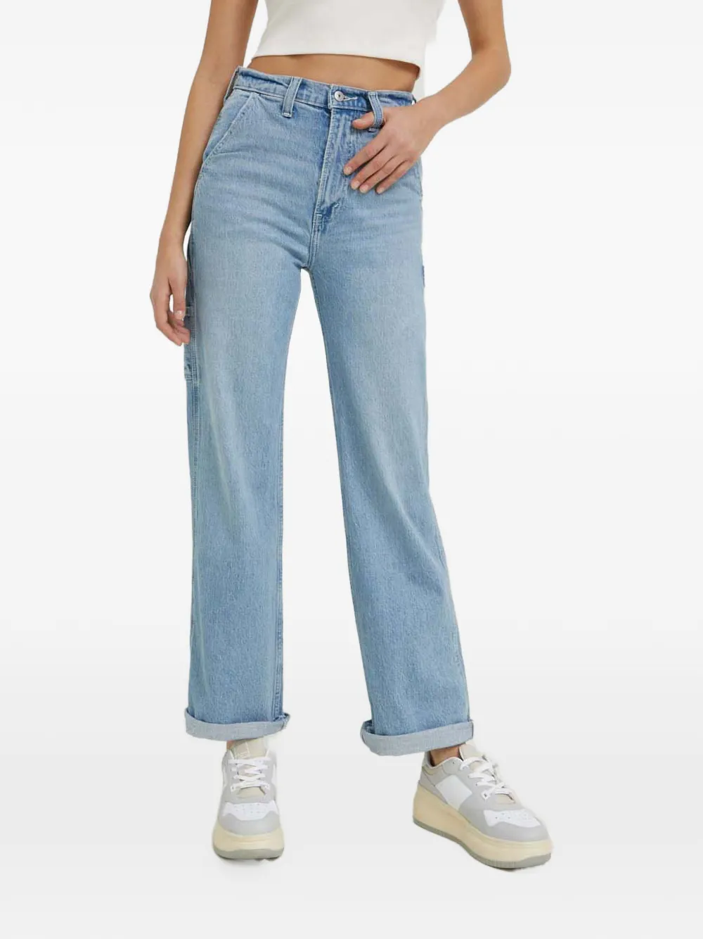 

Прямые джинсы Abercrombie & Fitch, синий