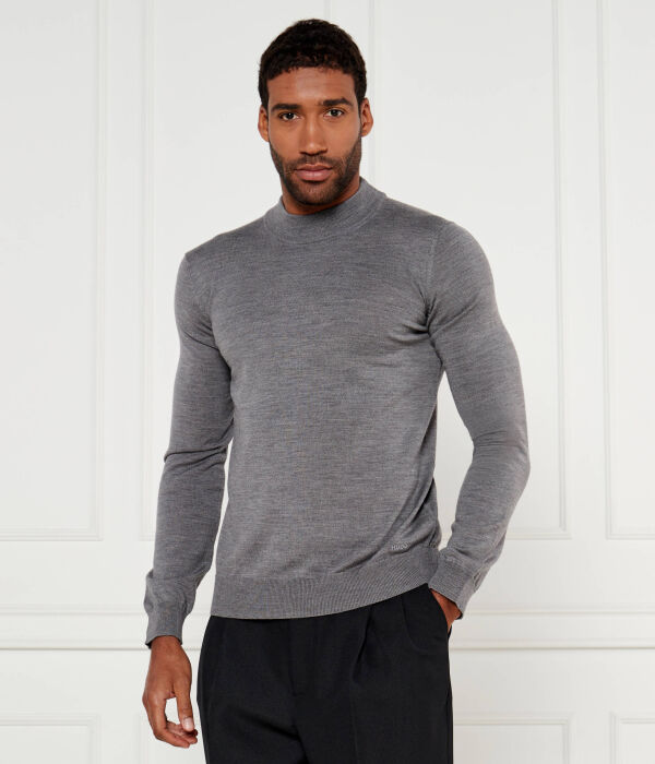 

Свитер шерстяной Hugo San Matteo Regular Fit, серый
