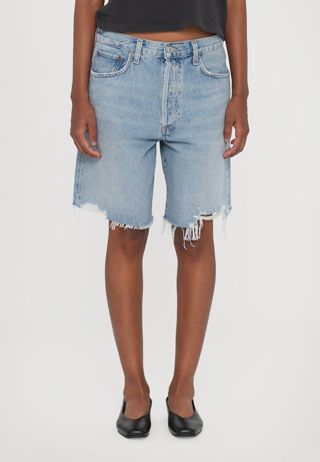

Джинсовые шорты INDRA SHORT Agolde, светло-голубой