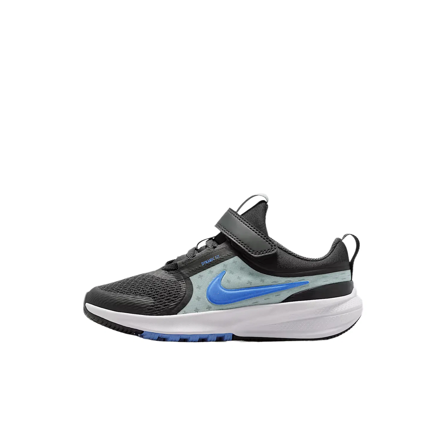 Кроссовки беговые Nike Star Runner 5 для детей, углеродный черный/светлый пемза/фотон розовый/голубой кристалл