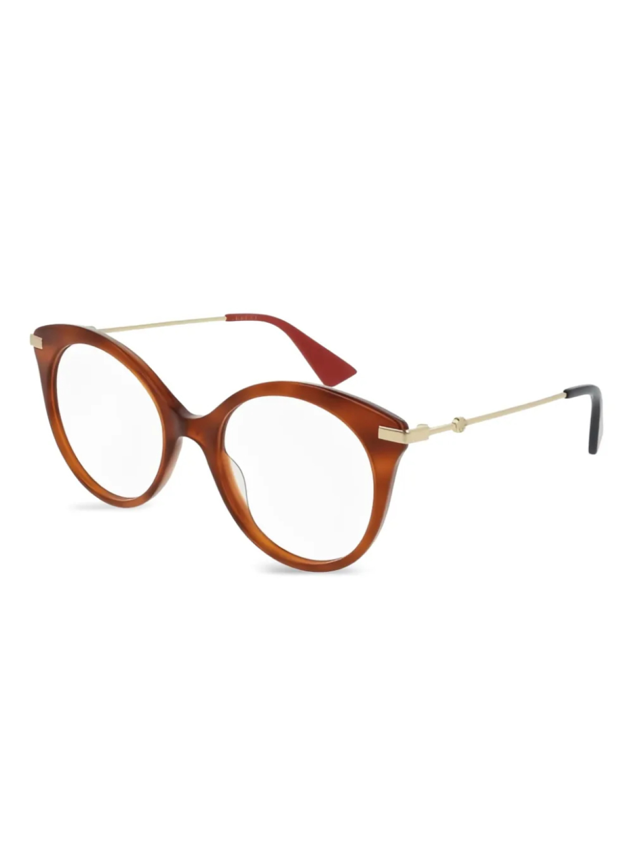 

Очки Gucci Eyewear в круглой оправе, коричневый