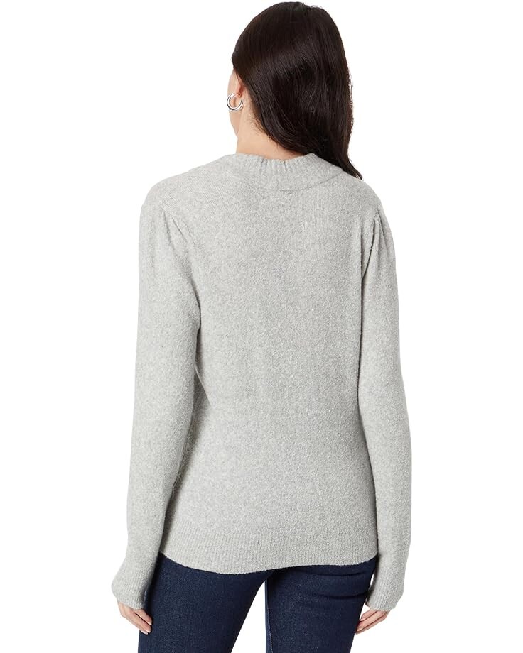 

Свитер Lilla P Long Sleeve Crossed V-Neck Sweater, пепельный