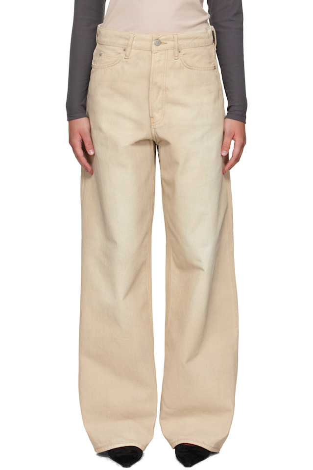 

Acne Studios Бежевые джинсы свободного кроя 1981 года