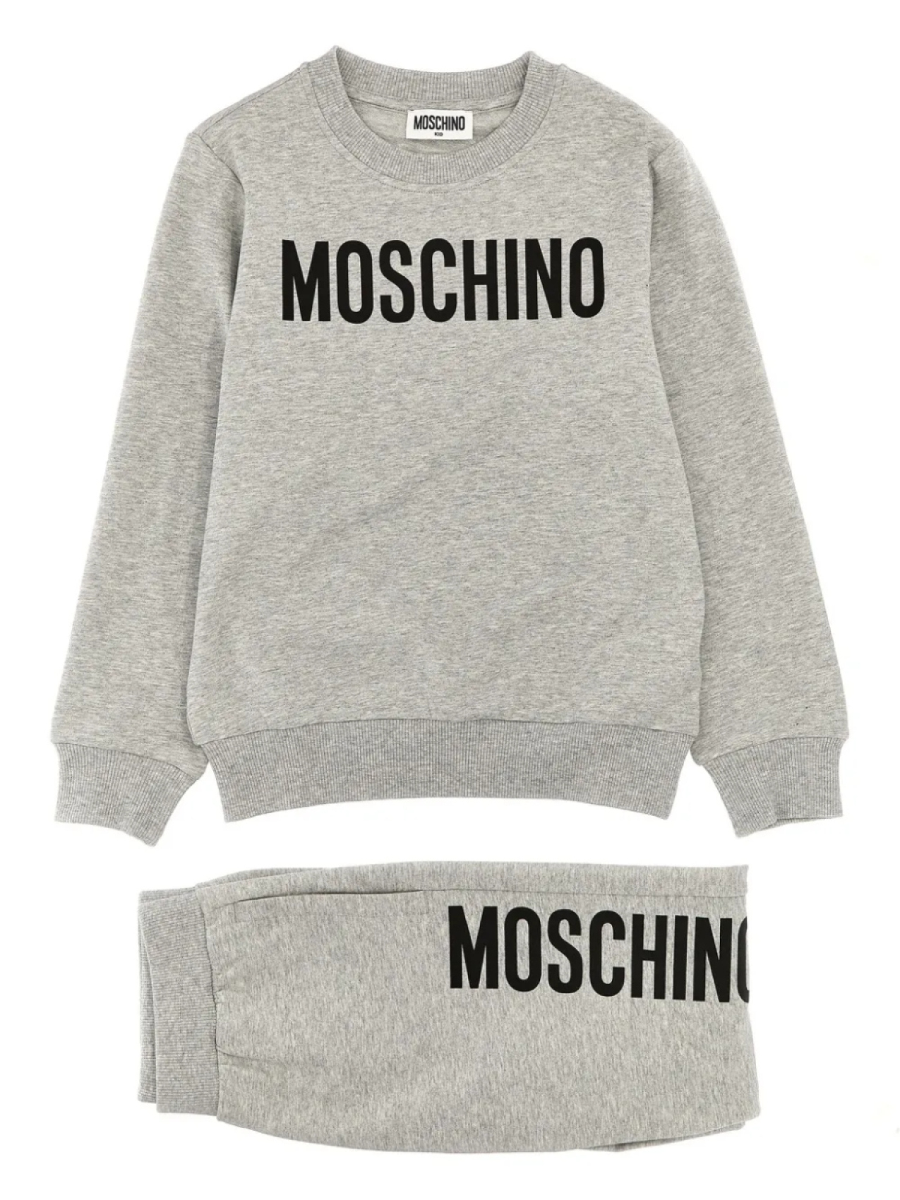 

Спортивный костюм с логотипом Moschino Kids, серый