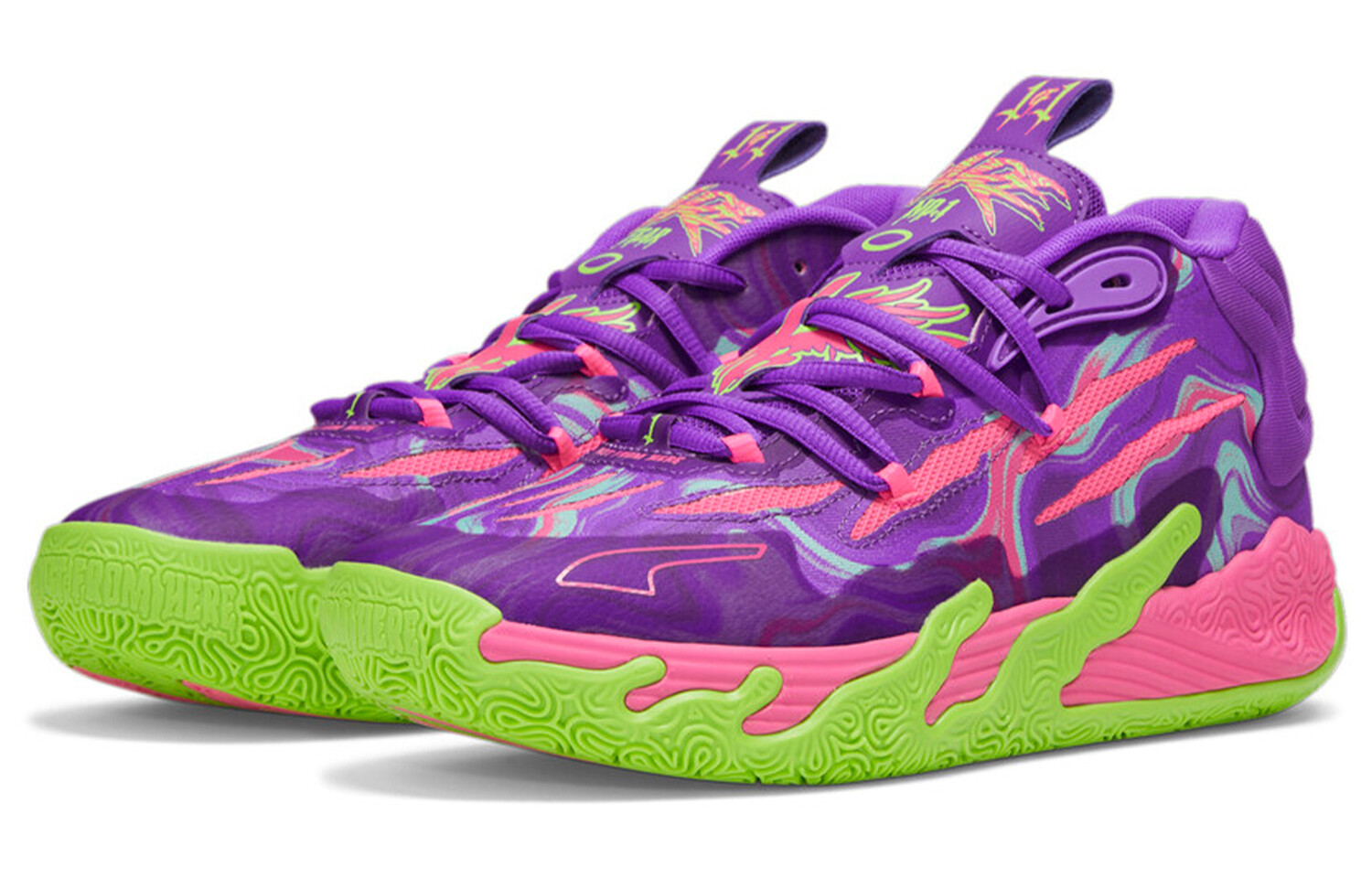 Мужские баскетбольные кроссовки Puma MB.03, Фиолетовый — фото 3