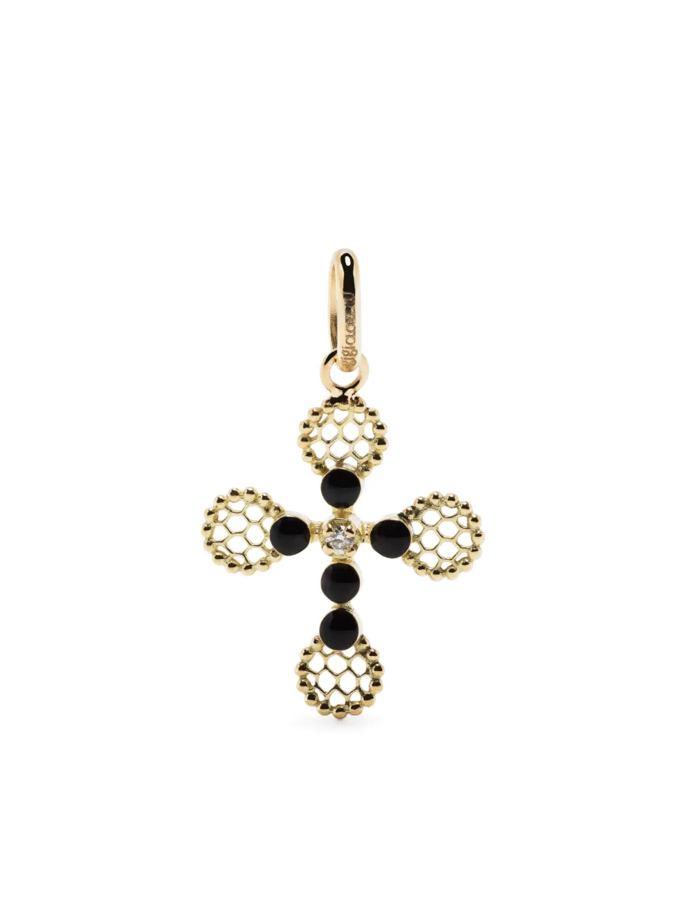 

Подвеска Lace Cross из желтого золота с бриллиантами Gigi Clozeau, золотой