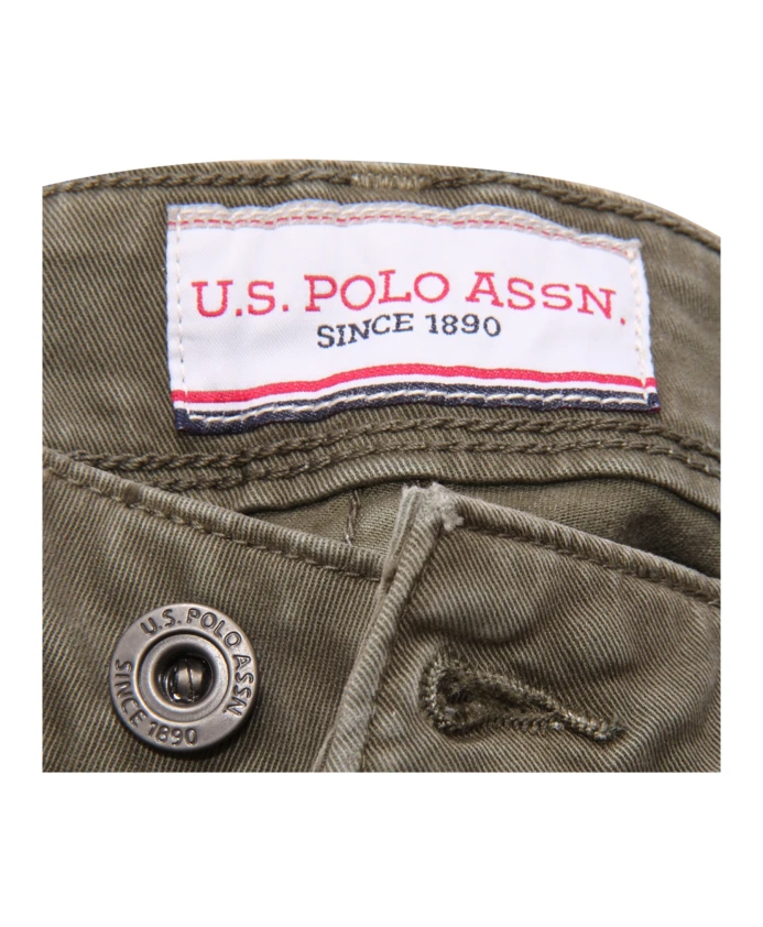 Брюки Brandon приталенного кроя U.S. Polo Assn., зеленый — фото 4