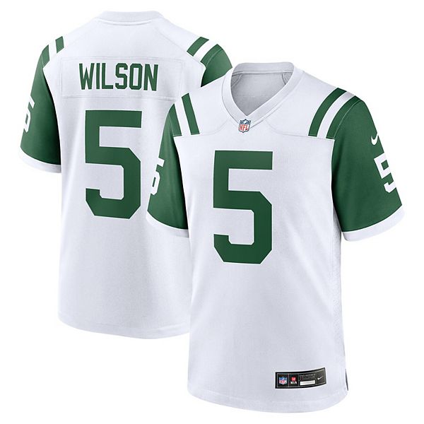 

Мужская футболка Garrett Wilson белая New York Jets Classic Alternate Game Nike