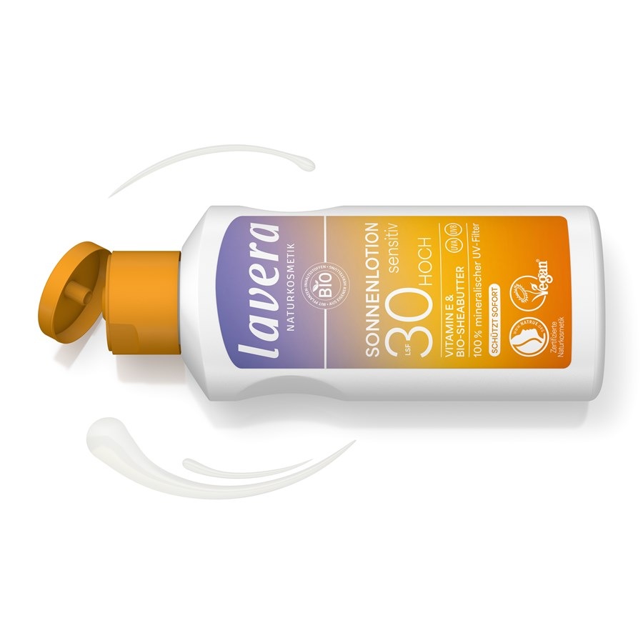 Солнцезащитный крем sonnenlotion sensitiv lsf 30 Lavera, объем 100 мл — фото 2