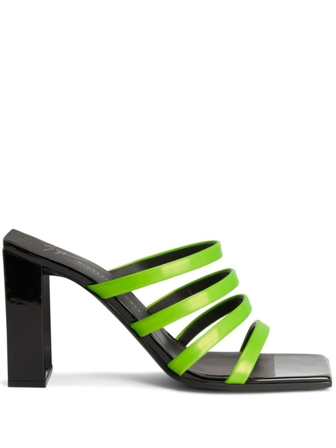 Giuseppe Zanotti босоножки на блочном каблуке, зеленый