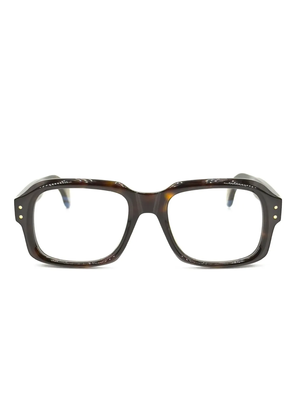 

Очки в массивной оправе черепаховой расцветки Cutler & Gross, коричневый