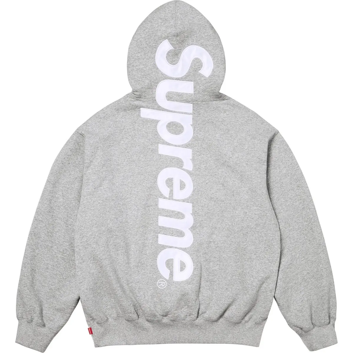 Сатиновая худи с аппликацией FW24 Supreme, черный — фото 2