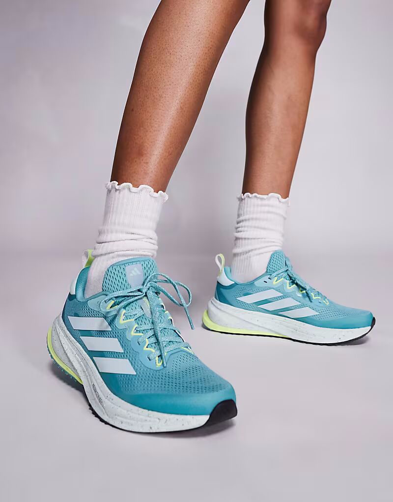 Кроссовки Adidas Running Supernova Rise ATR в бирюзовом и желтом цветах Adidas Performance