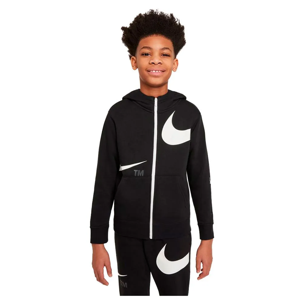 

Толстовка Nike Sportswear Swoosh Fleece full zip, черный