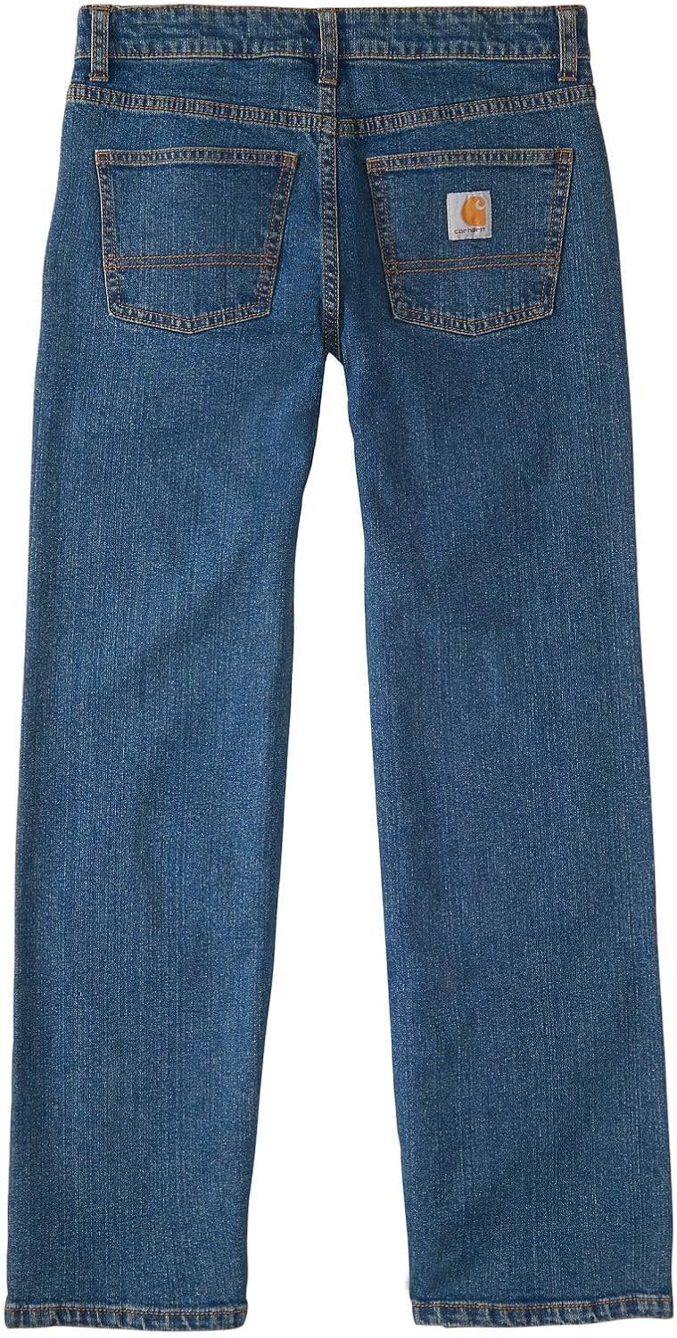 Carhartt детские джинсы для мальчиков Relaxed Fit Denim 5-Pocket Boot-Cut, Medium Wash — фото 2