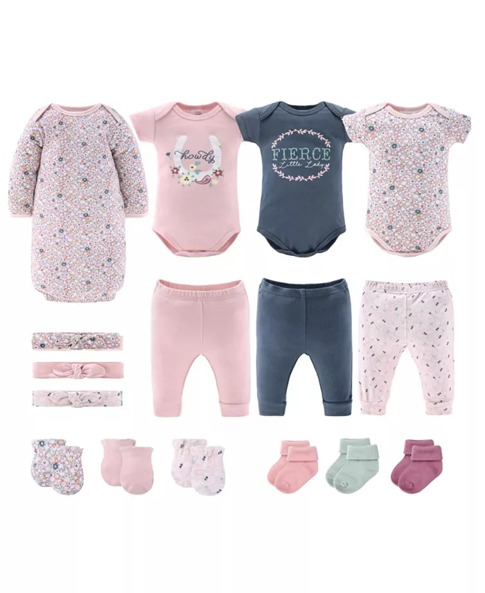 

Подарочный набор Layette для девочек - Prairie Flora, 16 предметов The Peanutshell, мультиколор