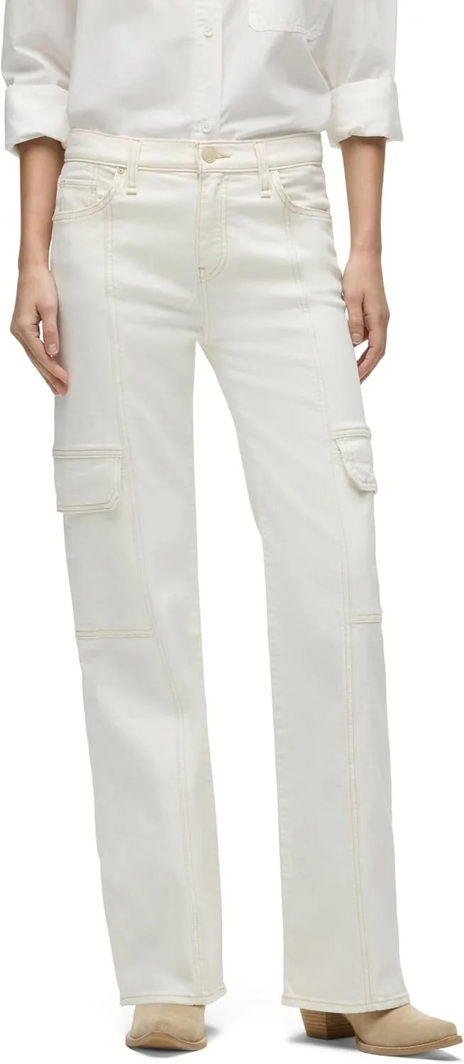 

Hudson Womens Rosie High-Rise Cargo Wide Leg