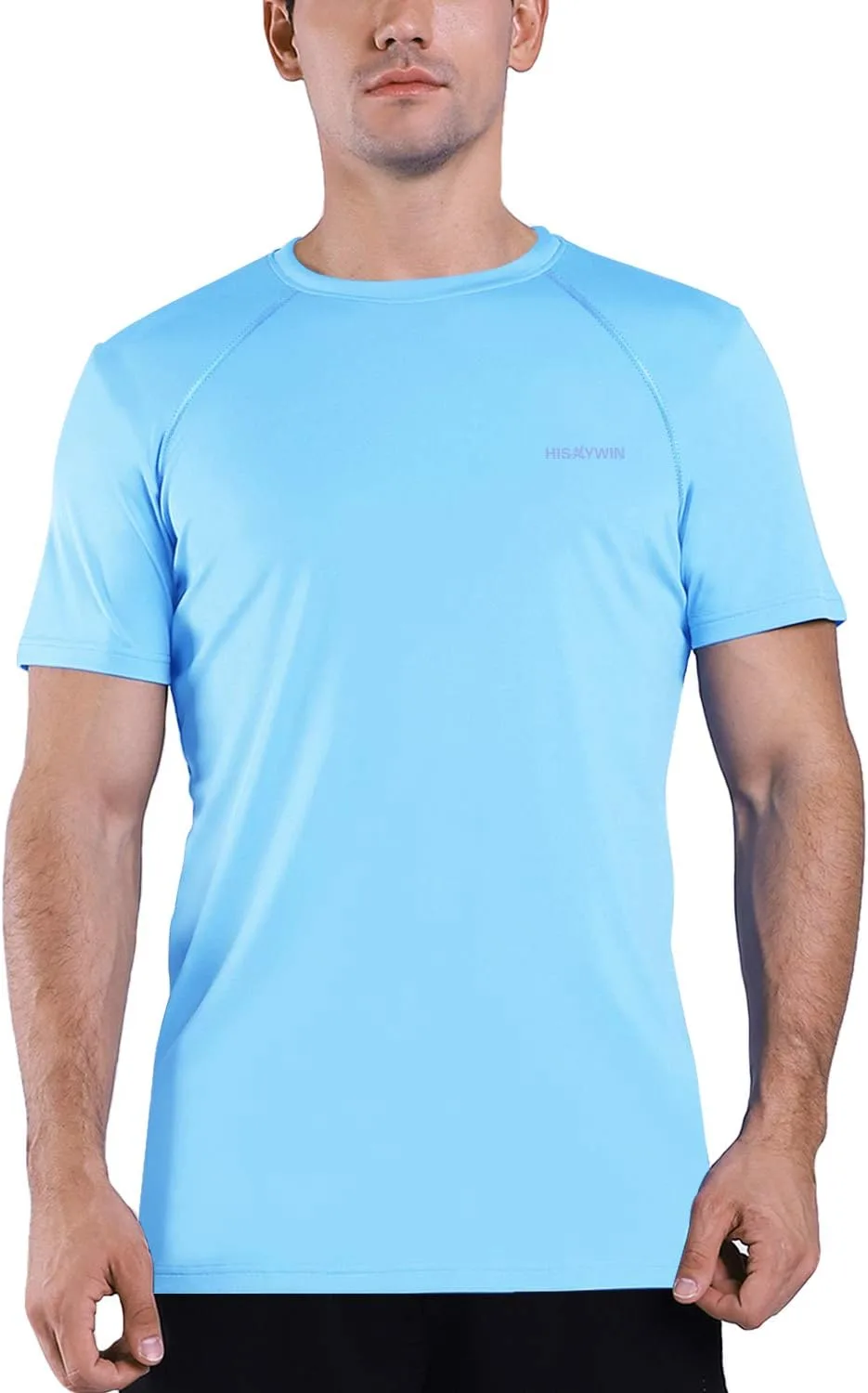 

Мужская футболка с длинным рукавом HISKYWIN, легкая, с защитой UPF 50+