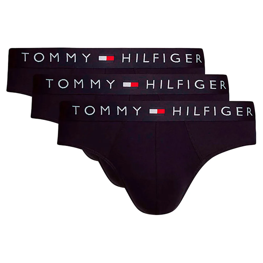 Трусы-слипы Tommy Hilfiger, 3 единицы, черный — фото 3