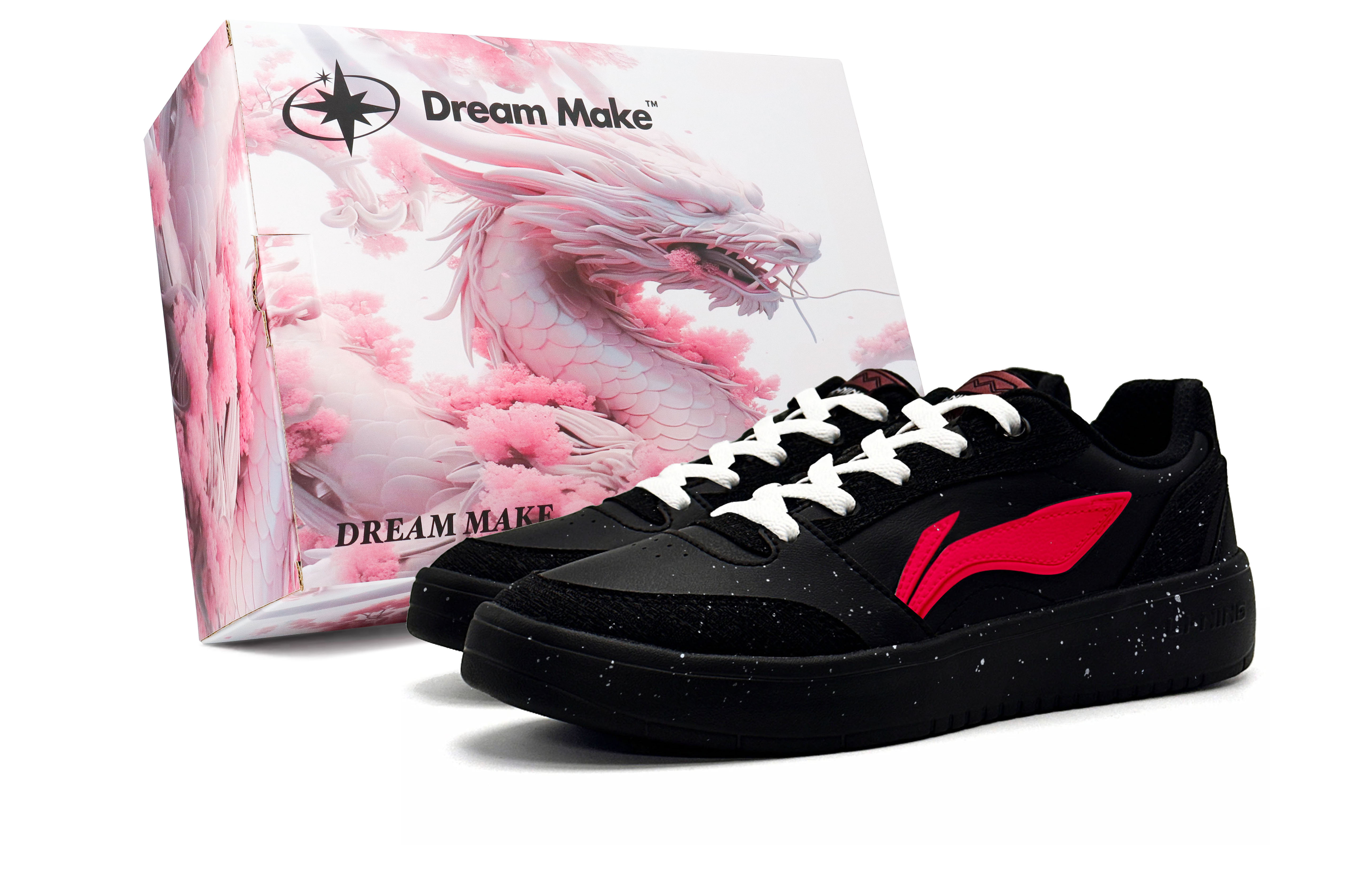 

LINING Кроссовки для скейтбординга Yuanbao V3 Balance, ударопрочные, быстросохнущие, низкие, черные