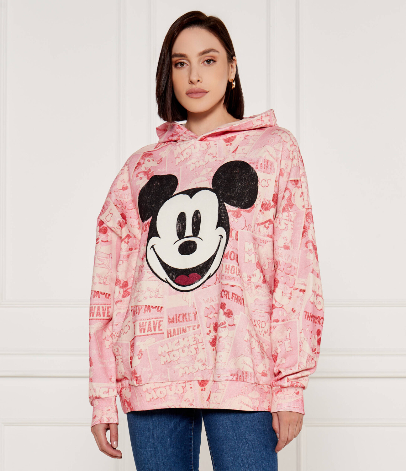 

Толстовка Desigual Mickey Mouse Regular Fit, роза