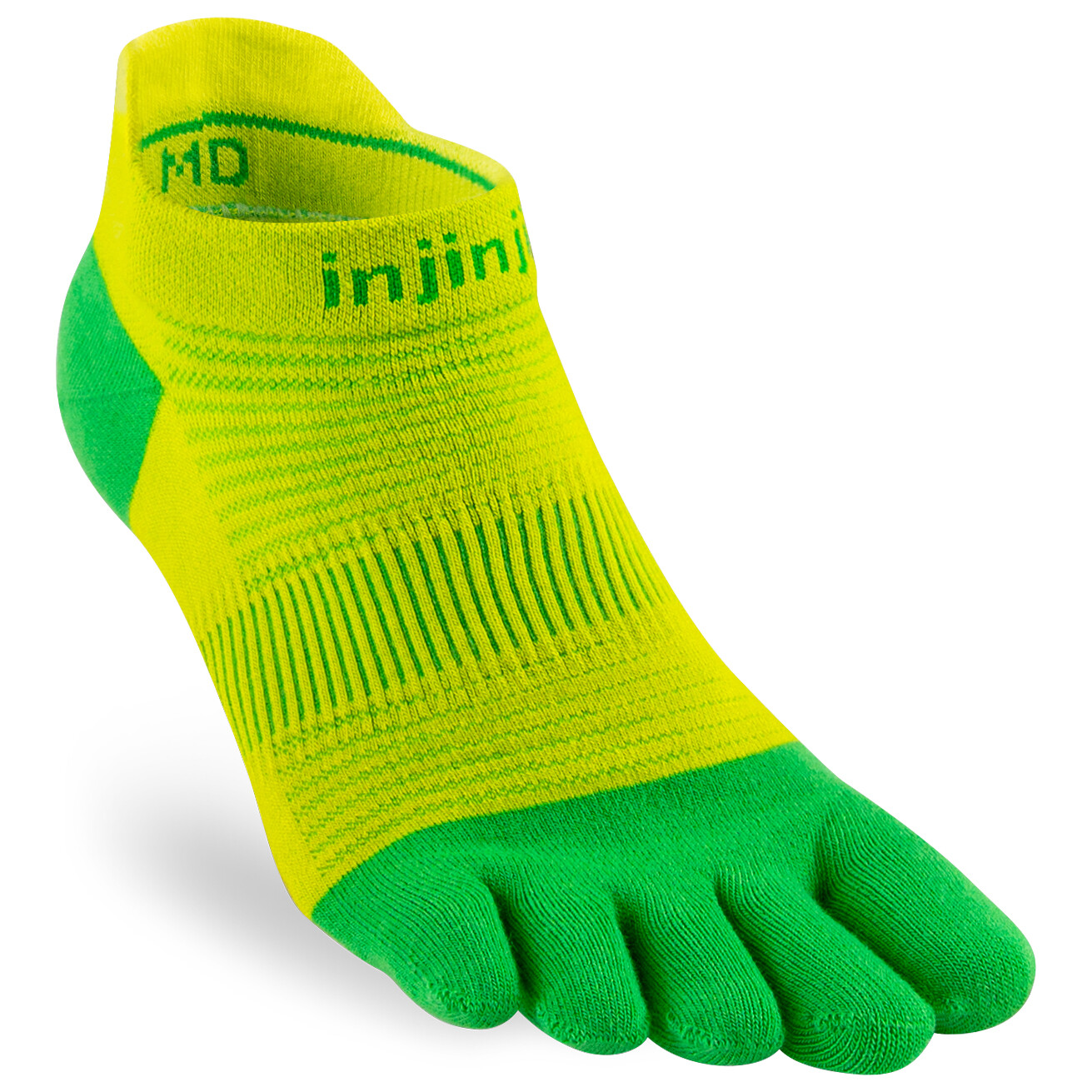 

Носки для бега Injinji Run Lightweight No Show, цвет Clover