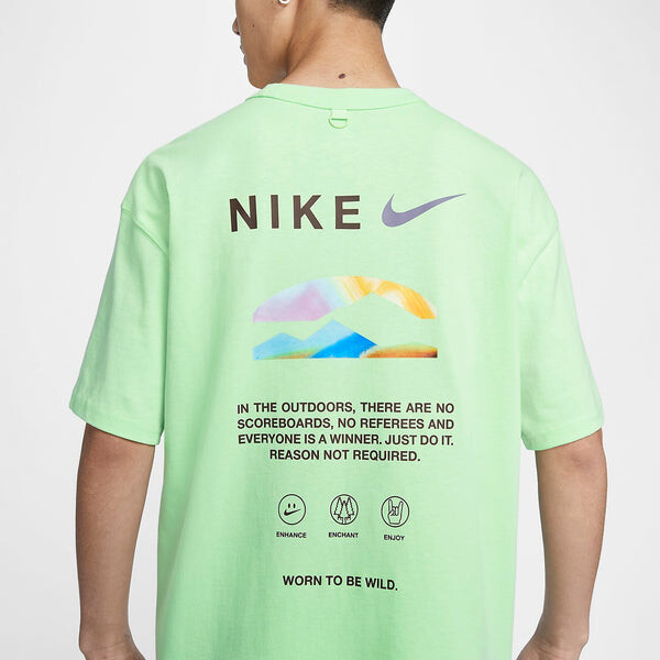 Футболка nsw premium essentials футболка Nike, зеленый — фото 3
