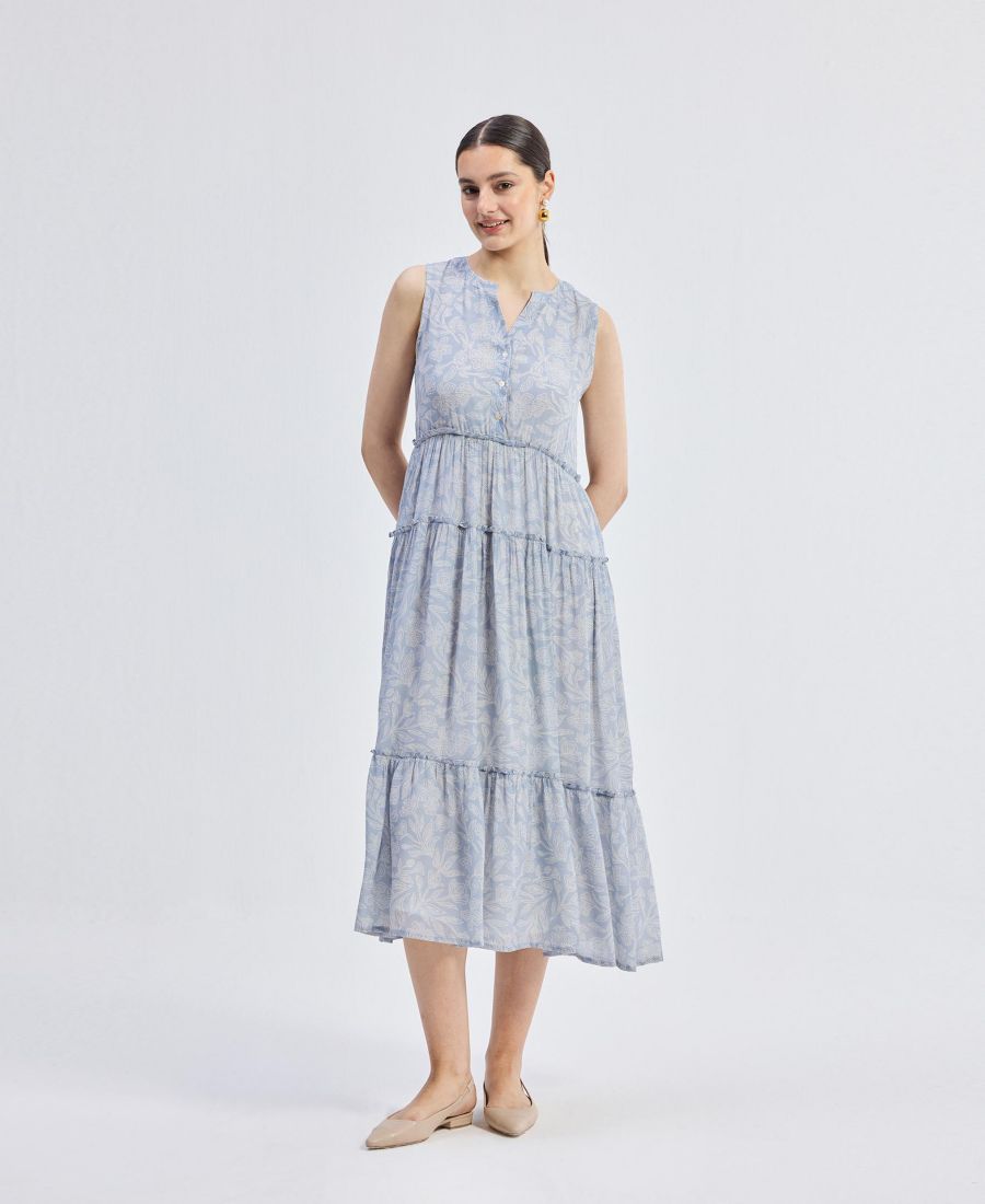 

Женский миди-платье The Perfect Resort с цветочным принтом, цвет сиренево-голубой Reistor, Blue