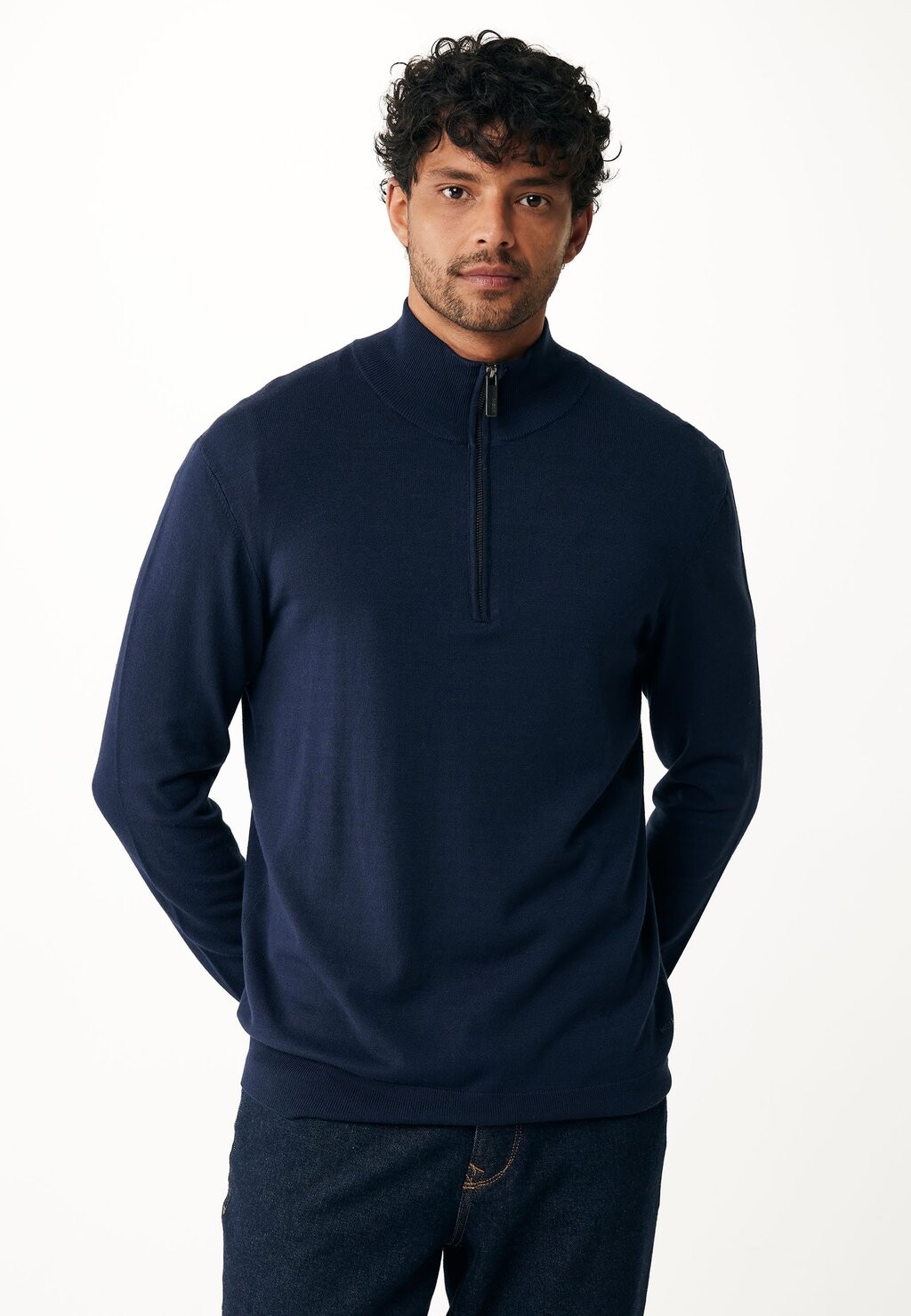 

Джемпер JAMES BASIC HALF ZIP Mexx, синий