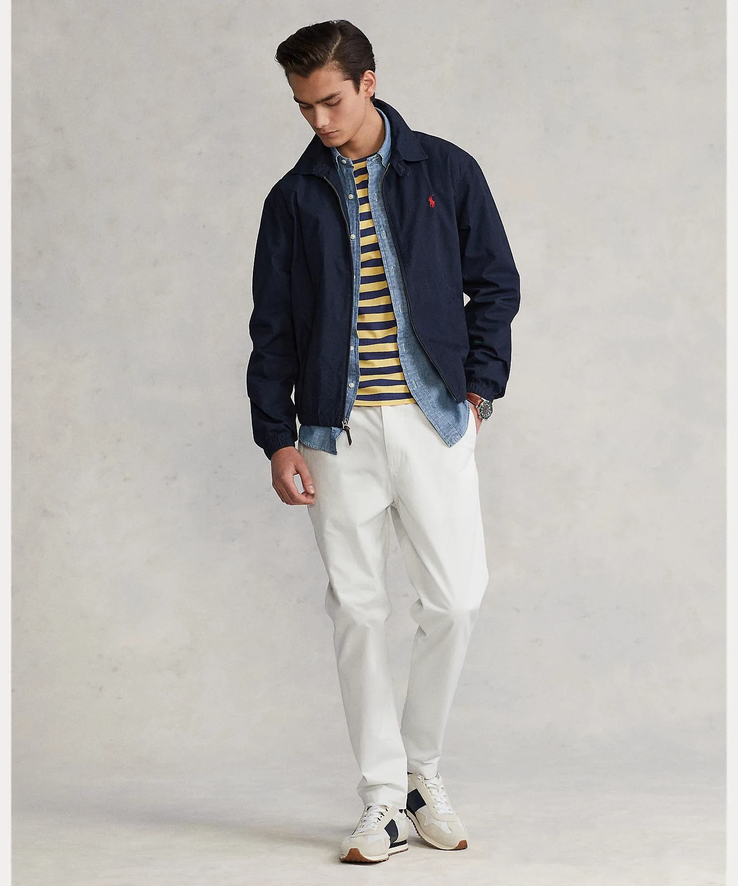 Куртка Bayport Poplin Polo Ralph Lauren, 410 Navy — фото 3