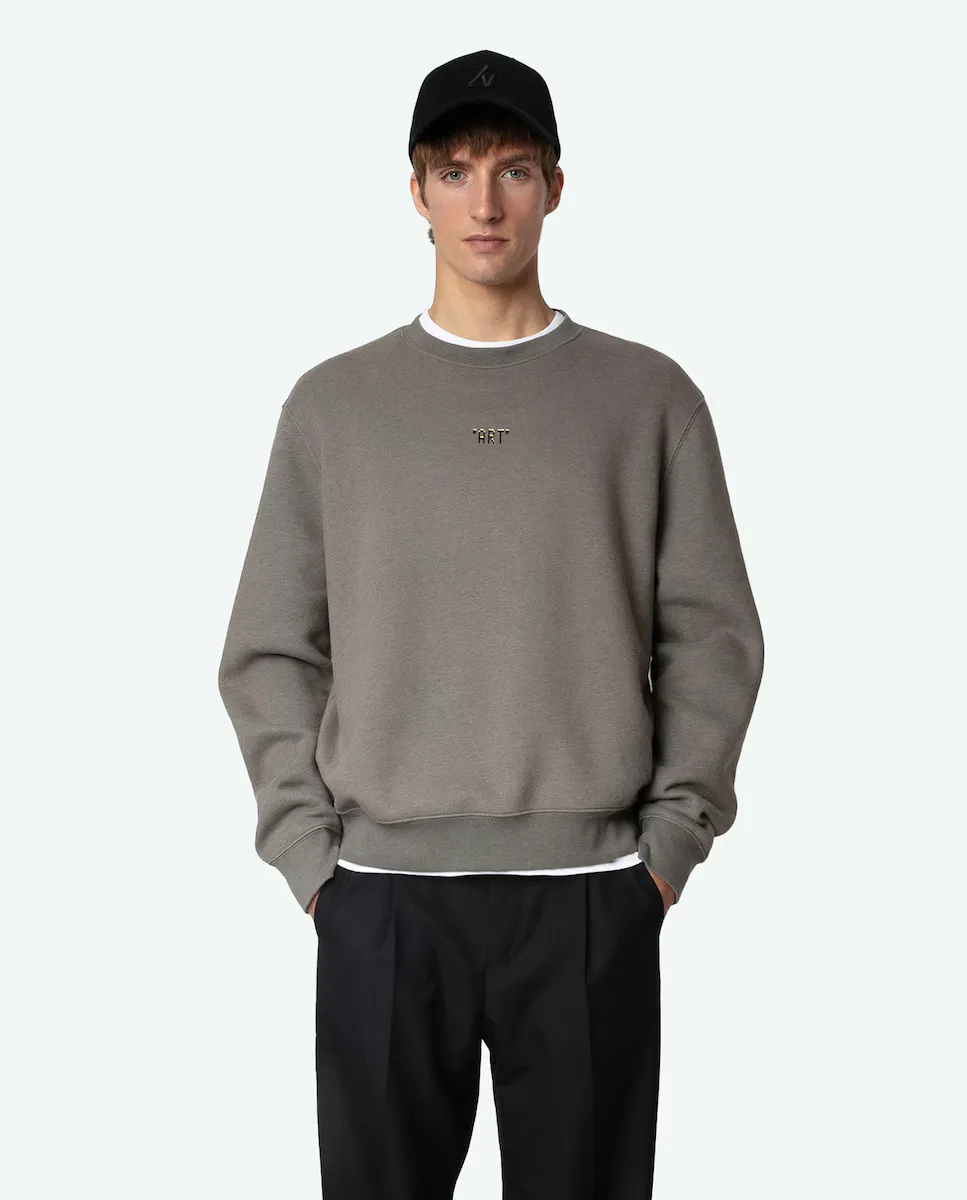 

Мужская толстовка Simba с фотопринтом из хлопка Zadig & Voltaire, серый