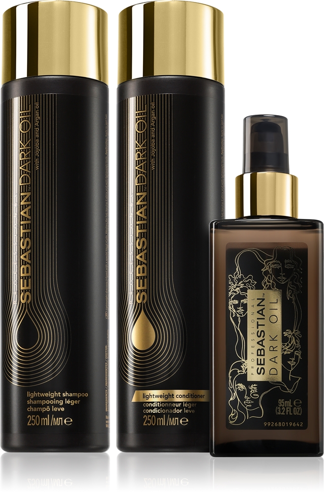 

Набор темных масел в экономичной упаковке увлажняет и придает блеск Sebastian Professional, 3 шт