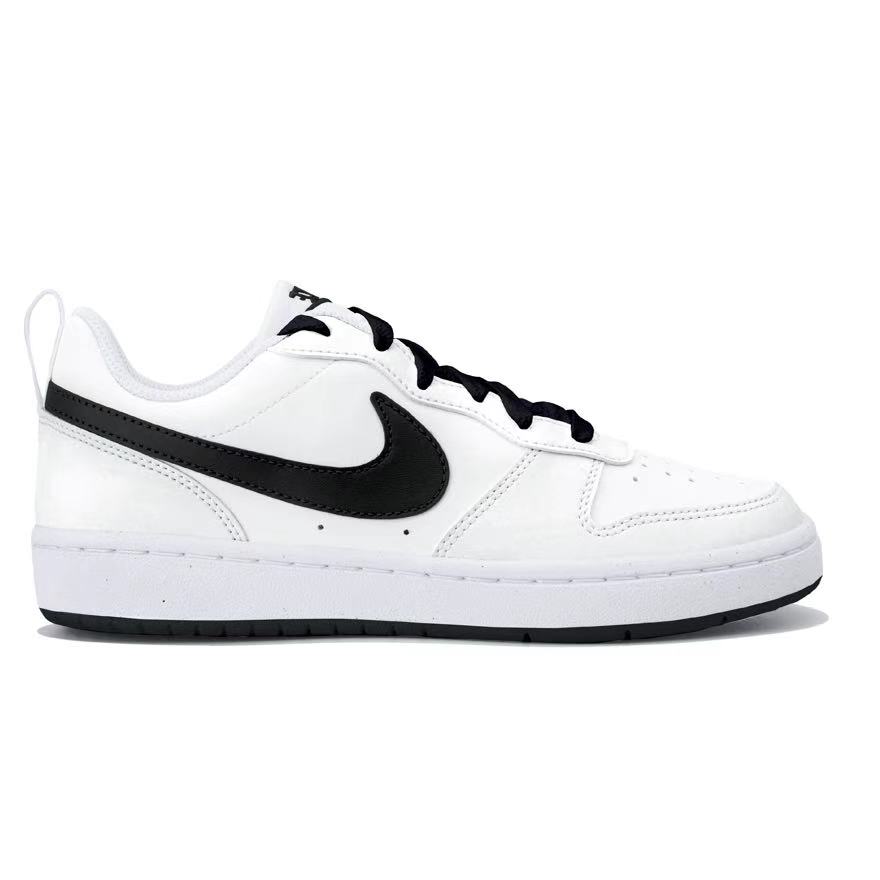 Кроссовки для скейтбординга Court Borough Ink Cherry Blush Snow Low top Kids' для подростков Nike, черный/белый — фото 3