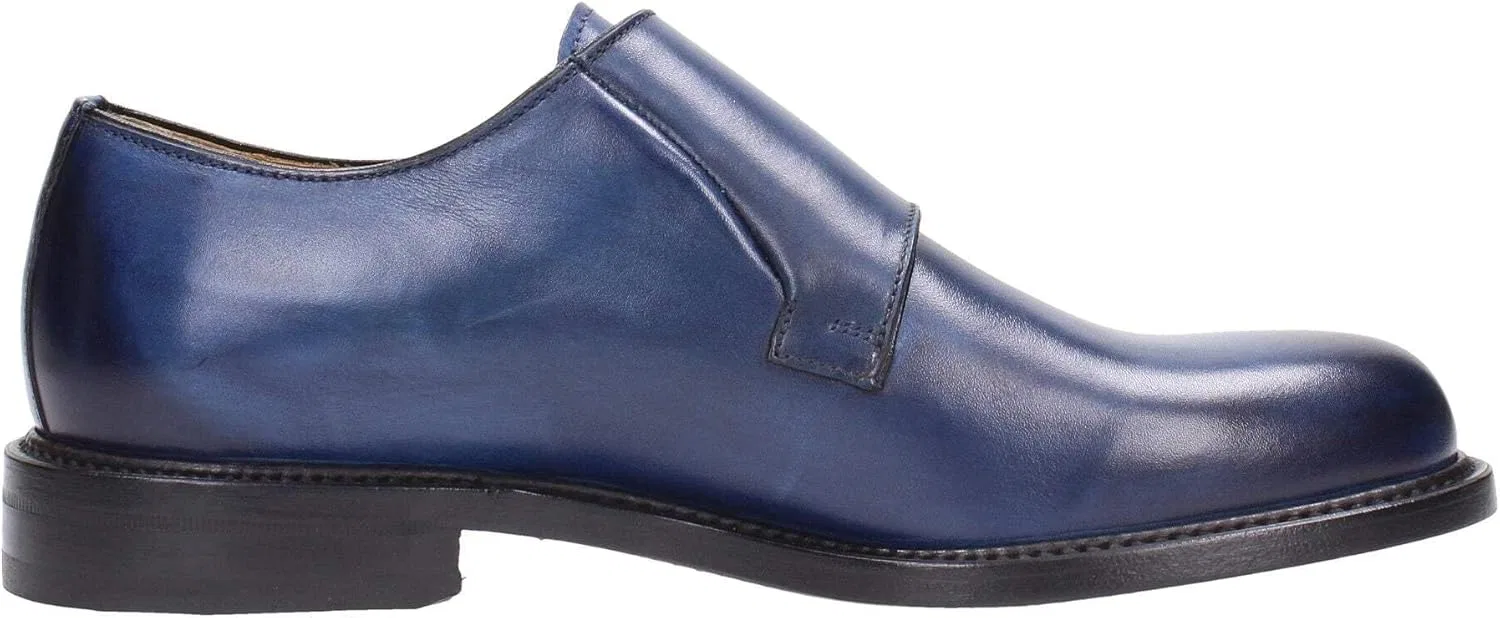 Туфли Berwick 1707 4335 Twin Buckle Man, Blue — фото 4
