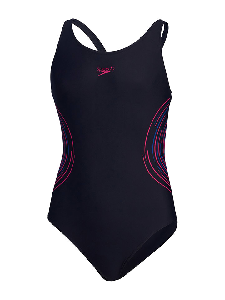

Купальник Eco Placement Speedo, цвет schwarz/pink/blau