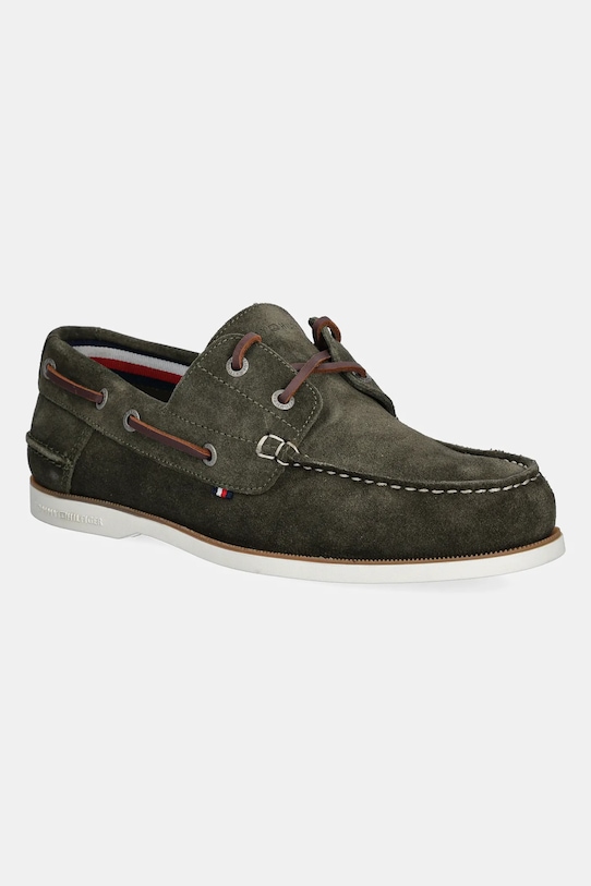 

Замшевые мокасины TH Boat Shoe Core Suede Tommy Hilfiger, зеленый