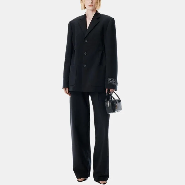 Блейзер однобортный Alexander Wang черный — фото 3