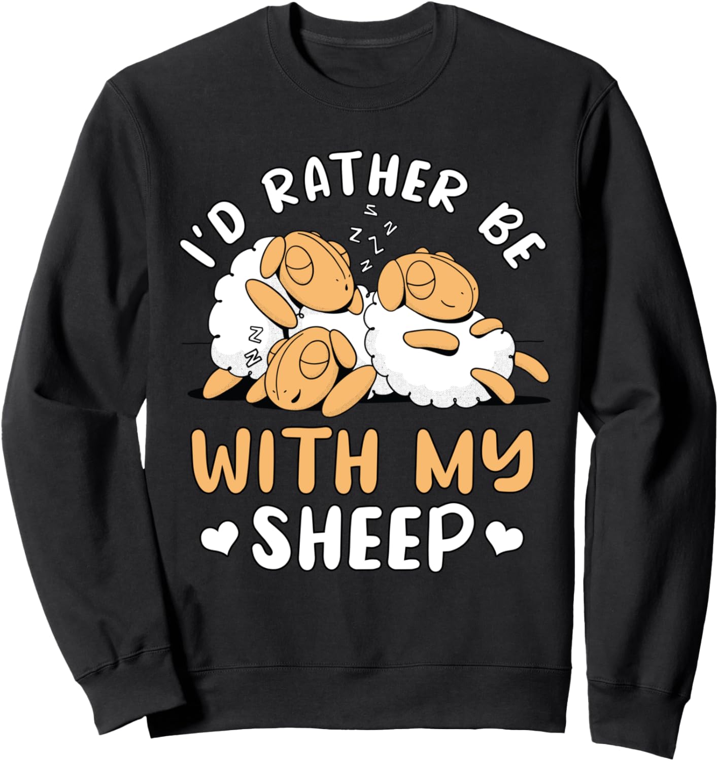 

Я бы предпочел быть со своими овцами. Толстовка с надписью Я бы предпочел быть со своими овцами Funny Sheep Clothes, черный
