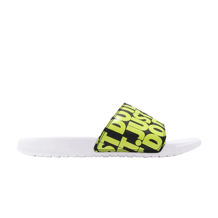 

Кроссовки Nike Benassi JDI Print 'Volt', белый