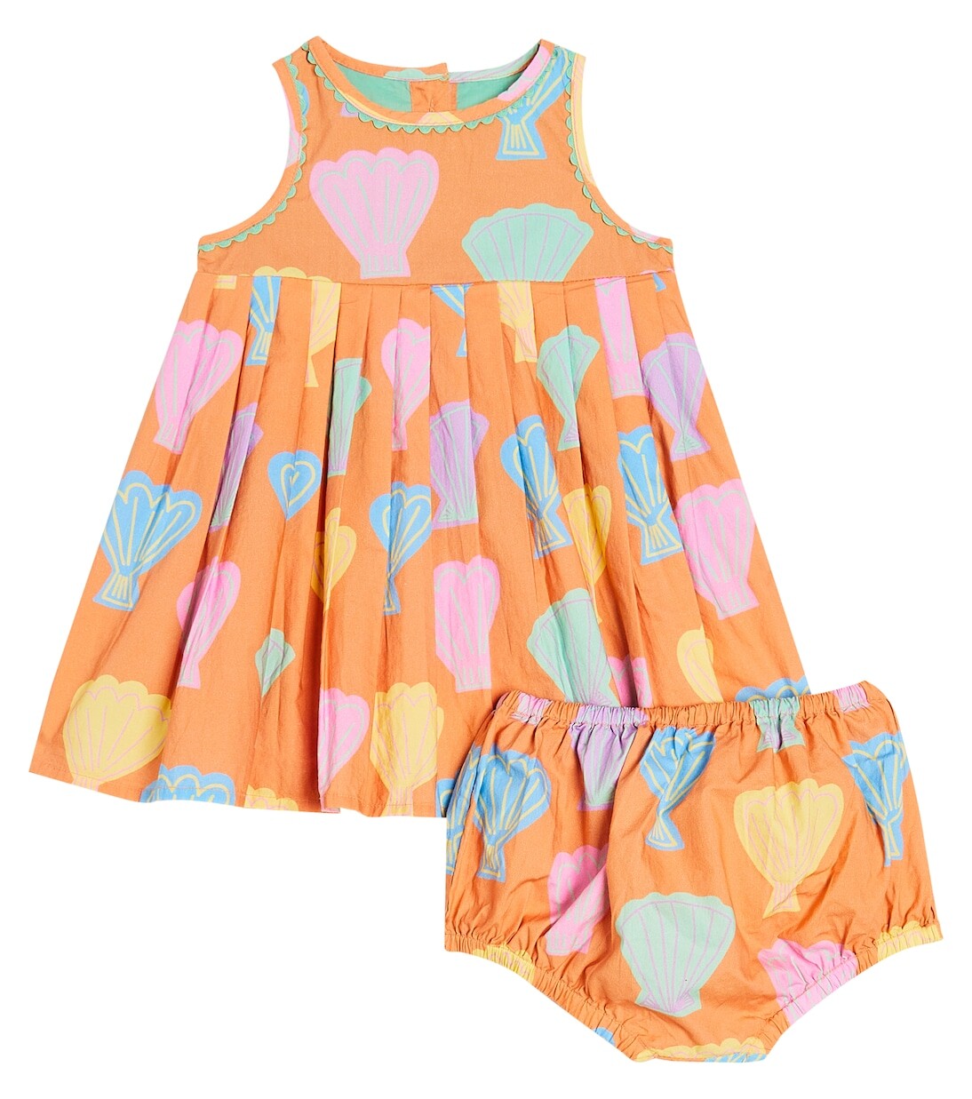 

Комплект детского хлопкового платья и шароваров Stella Mccartney, мультиколор