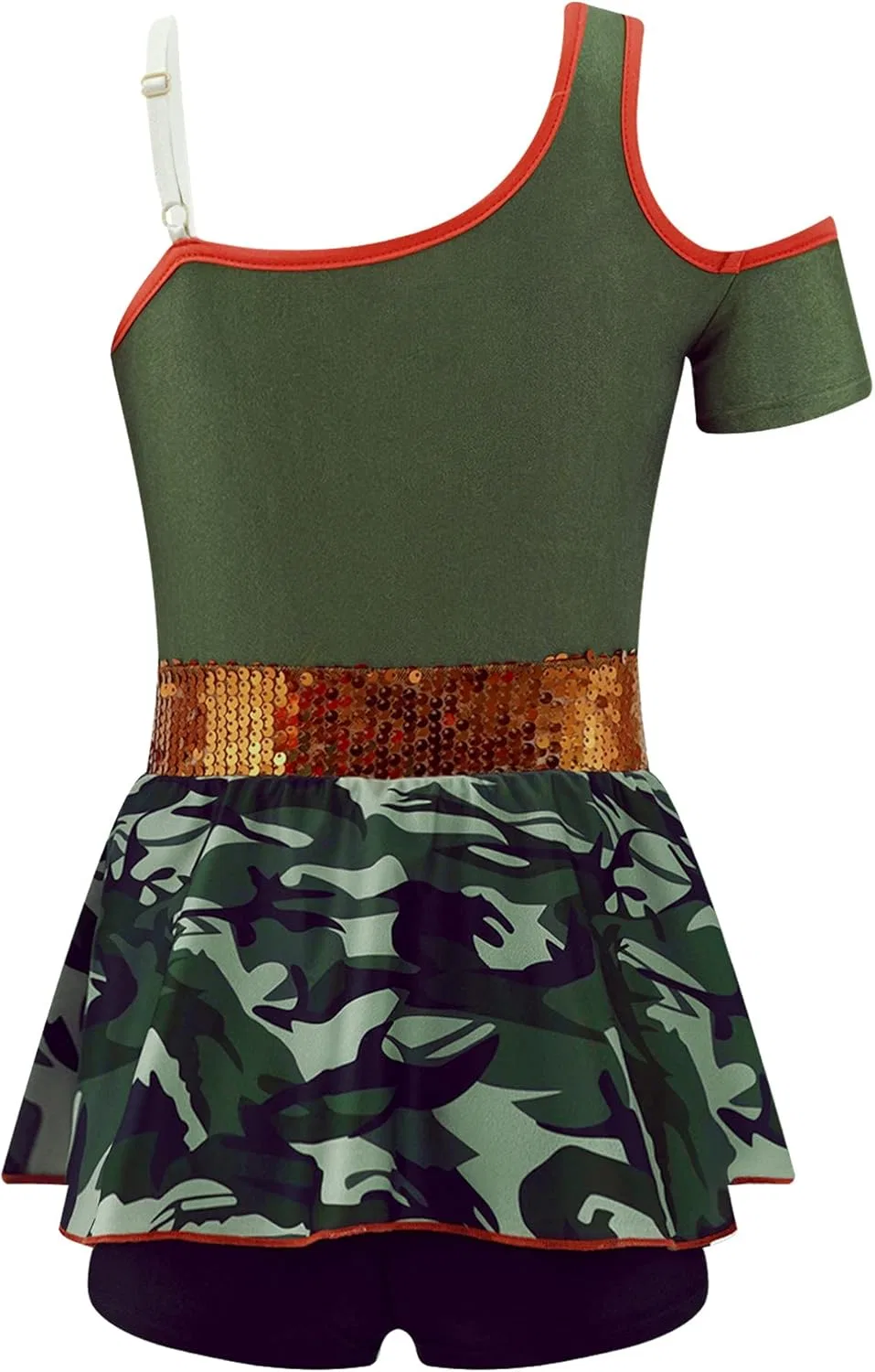 Детский спортивный костюм с камуфляжным принтом FEESHOW, 2 предмета, Army Green — фото 2