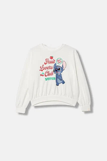 Худи детское с принтом Disney United Colors of Benetton, белый