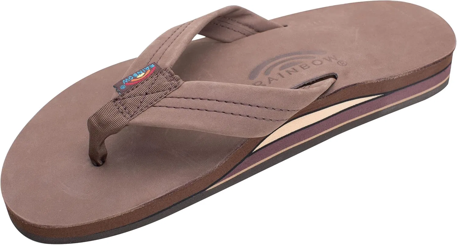 Сандалии с поддержкой стопы из натуральной кожи Rainbow, Expresso Rainbow Sandals