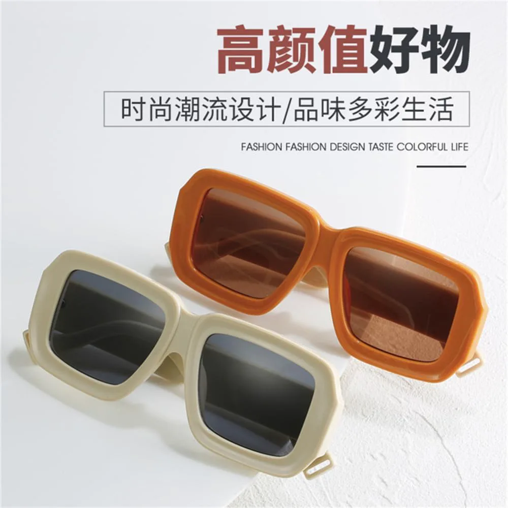 

Солнцезащитные очки в шахматном порядке для женщин и мужчин, солнцезащитные очки конфетных цветов с защитой от УФ-излучения UV400 LANGSER, Doushafen-hongcha