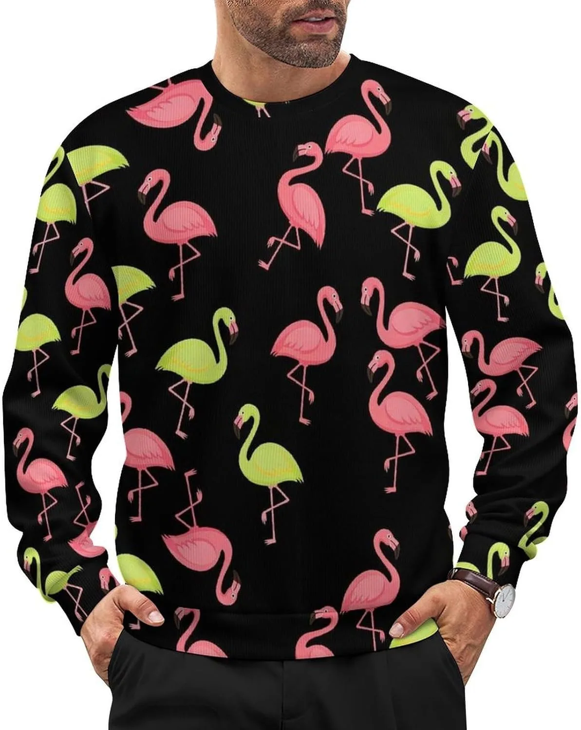 

Мужской свитер с длинным рукавом, мягкий и свободный Meaudiwes